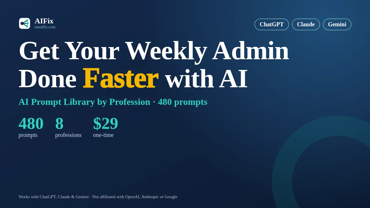 Cover of Get Your Weekly Admin Done Faster