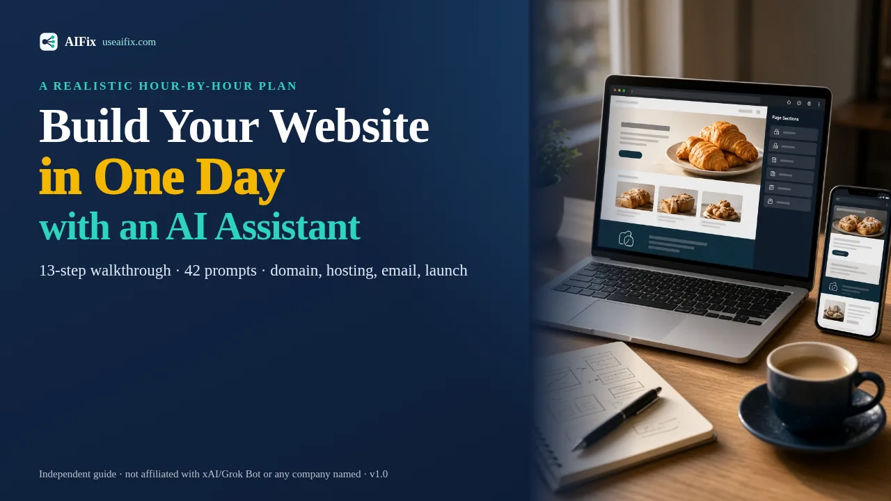 Cover of Build Your Small Business Website in One Day with AI